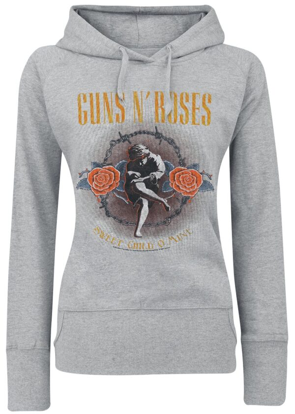 Guns N' Roses Hooded sweater - Sweet Child O'Mine - S to XL - for Women - grey - 85% cotton, 15% viscose Hooded sweaters & -jackets Band Merchandise - Image 1