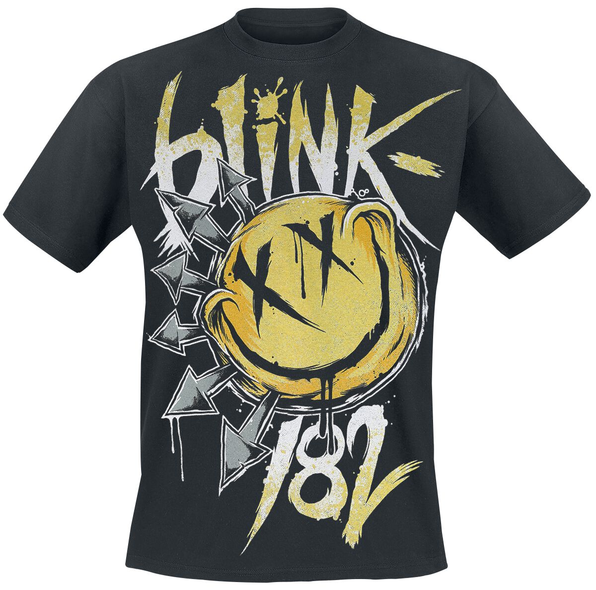 Blink 182 T-Shirt - Big Smile - S to XXL - for Men - black - 100% cotton T-Shirts Band Merchandise