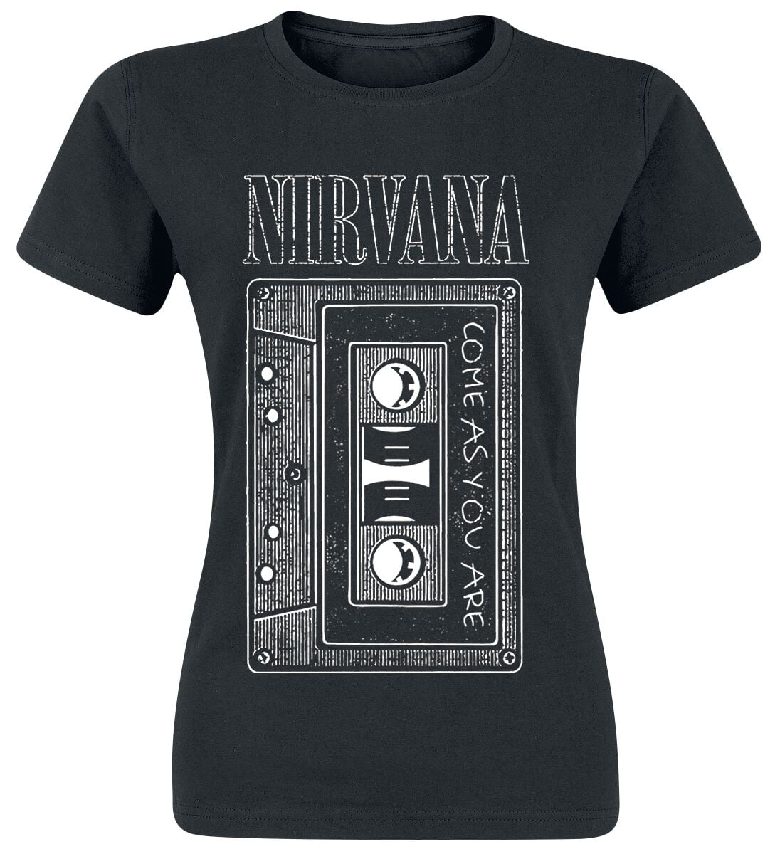 Nirvana T-Shirt - As You Are Tape - M to XL - for Women - black - 100% cotton T-Shirts Band Merchandise