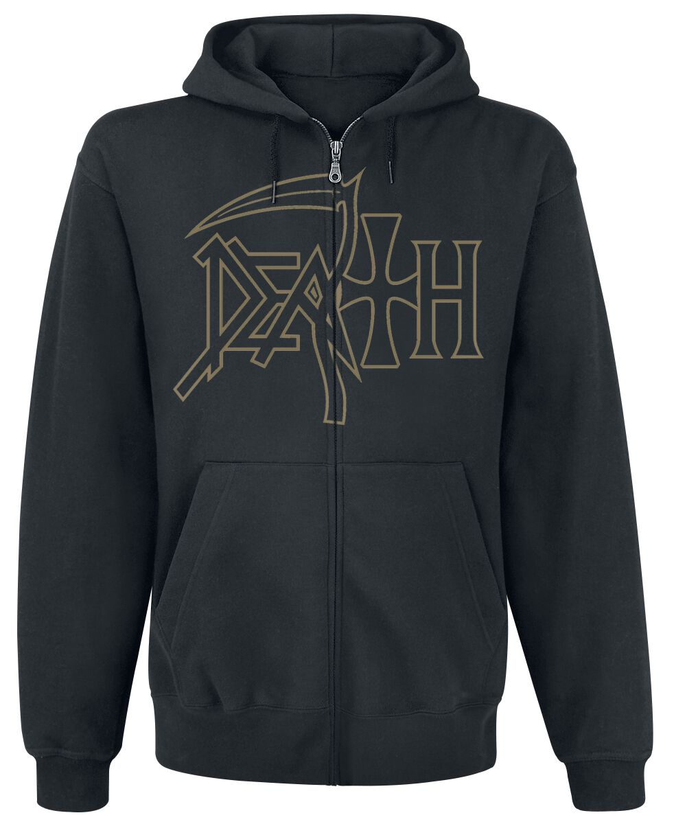 Death Hooded zip - The Sound Of Perseverance - M to XXL - for Men - black - 50% cotton, 50% polyester Hooded sweaters & -jackets Band Merchandise