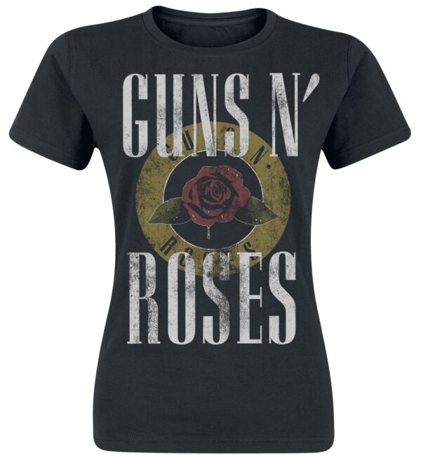 Guns N' Roses T-Shirt - Rose Logo - S to XXL - for Women - black - 100% cotton T-Shirts Band Merchandise - Image 1