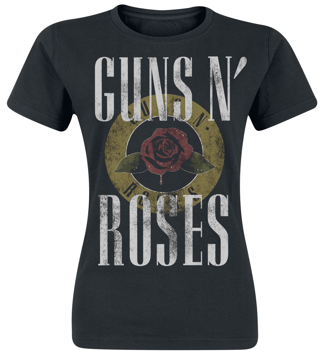 Guns N' Roses T-Shirt - Rose Logo - S to XXL - for Women - black - 100% cotton T-Shirts Band Merchandise