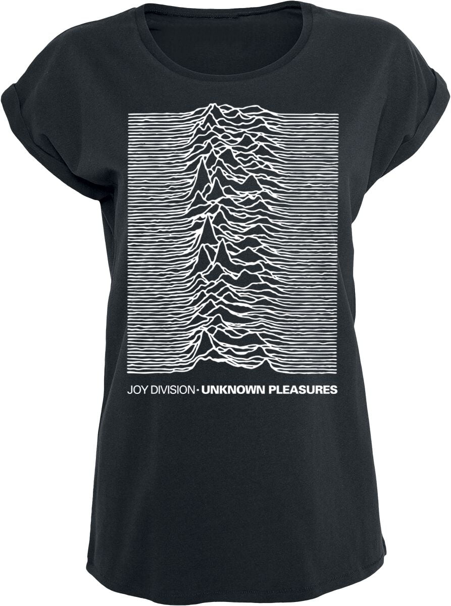 Joy Division T-Shirt - Unknown pleasures - S to XL - for Women - black - 100% cotton T-Shirts Band Merchandise