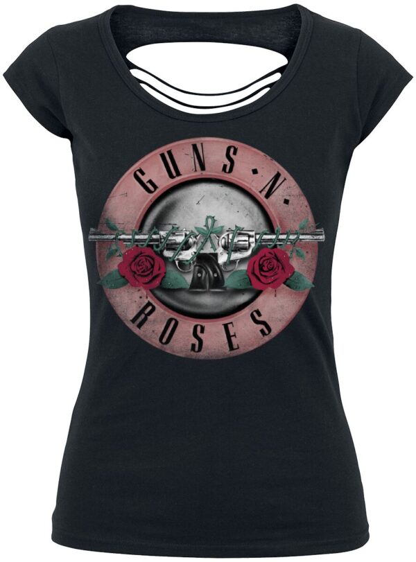 Guns N' Roses T-Shirt - Pink Bullet - S to XL - for Women - black - 100% cotton T-Shirts Band Merchandise - Image 1