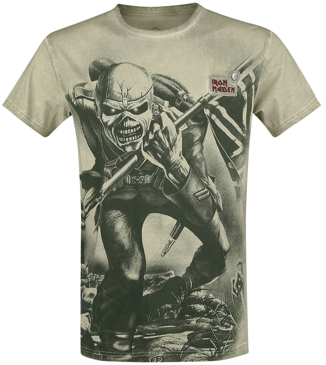 Iron Maiden T-Shirt - EMP Signature Collection - S to 5XL - for Men - olive - 100% cotton T-Shirts Band Merchandise