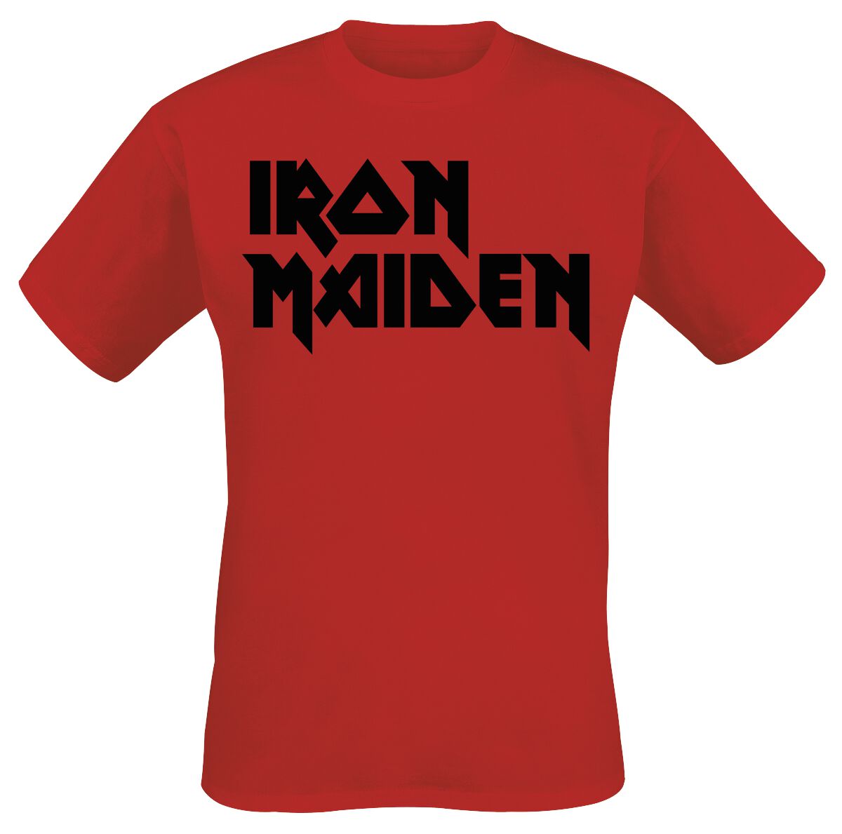 Iron Maiden T-Shirt - Classic Logo - M to 3XL - for Men - red - 100% cotton T-Shirts Band Merchandise