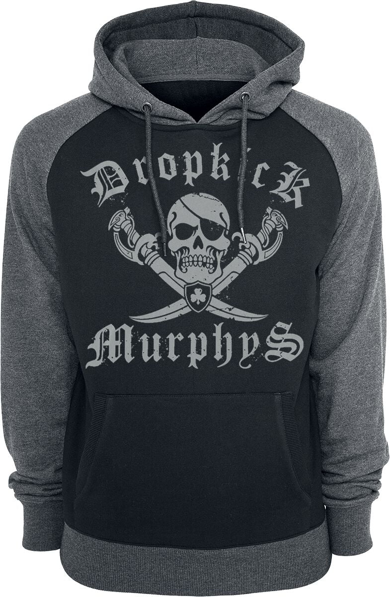 Dropkick Murphys Hooded sweater - Shipping Up To Boston - M to XXL - for Men - black-grey - 65% cotton, 35% polyester Hooded sweaters & -jackets Band Merchandise