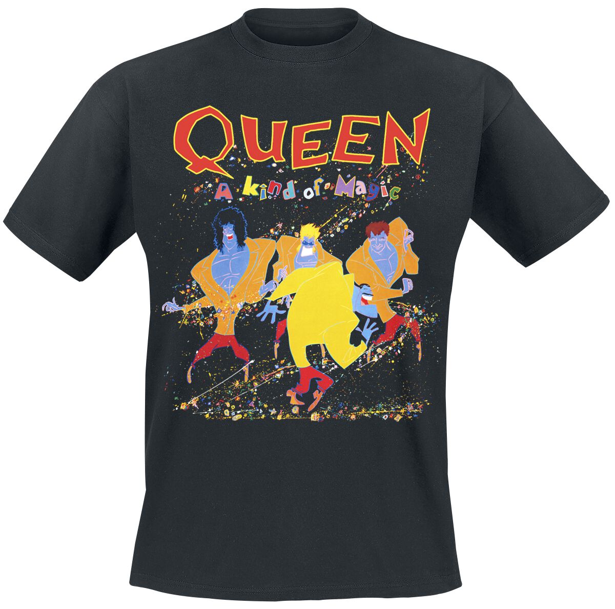 Queen T-Shirt - A Kind Of Magic - S to 5XL - for Men - black - 100% cotton T-Shirts Band Merchandise