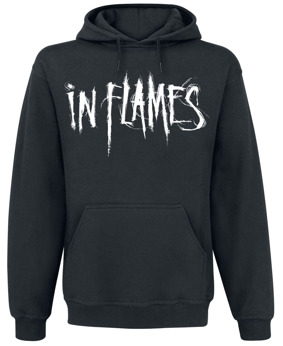 In Flames Hooded sweater - The Mask - S to XXL - for Men - black - 50% cotton, 50% polyester Hooded sweaters & -jackets Band Merchandise