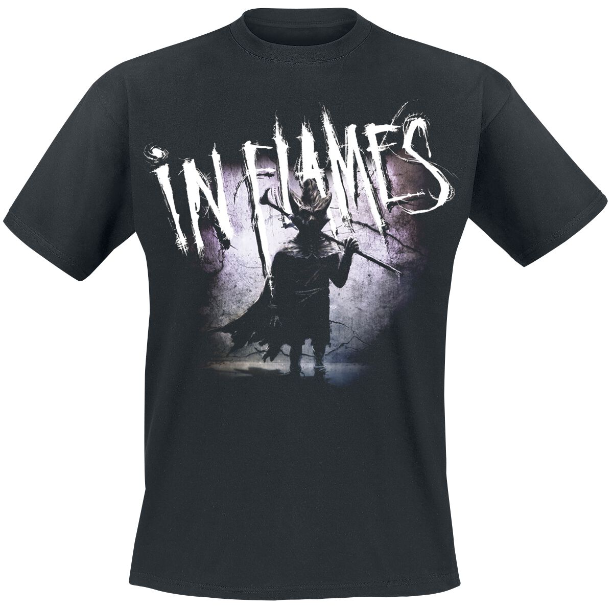 In Flames T-Shirt - The Mask - S to 5XL - for Men - black - 100% cotton T-Shirts Band Merchandise