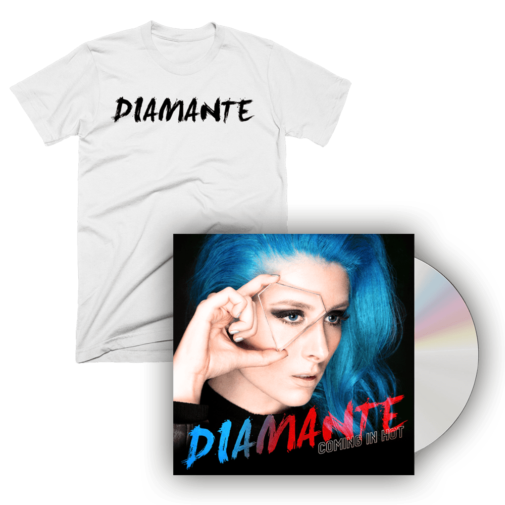 Diamante - Coming In Hot CD + White T-Shirt