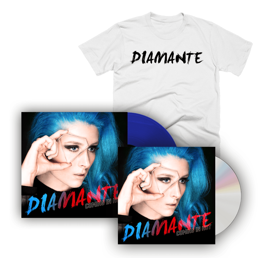 Diamante - Coming In Hot CD + Vinyl +  White T-Shirt