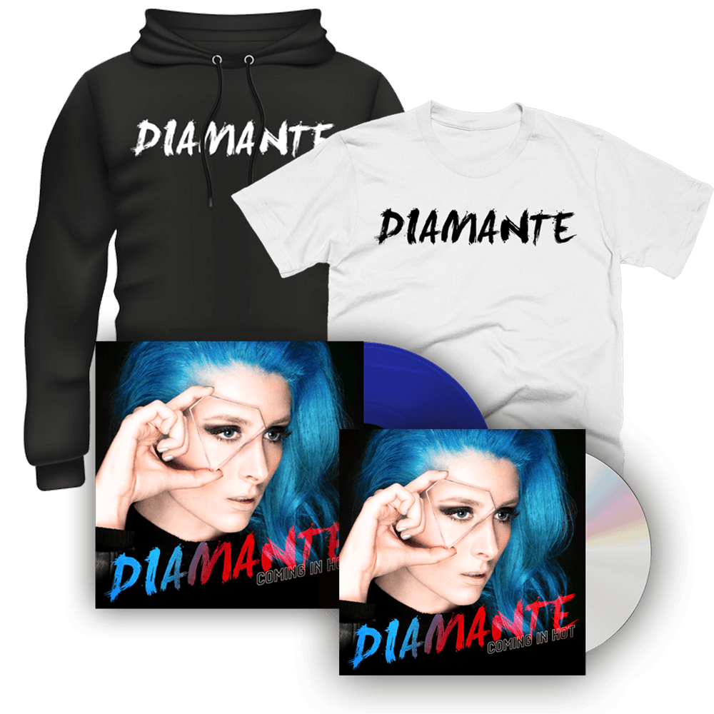 Diamante - Coming In Hot CD + Vinyl +  White T-Shirt + Black Hoodie