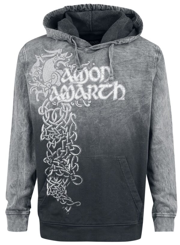 Amon Amarth Hooded sweater - Viking Horses - S to XXL - for Men - grey-black - 100% cotton Hooded sweaters & -jackets Band Merchandise - Image 1