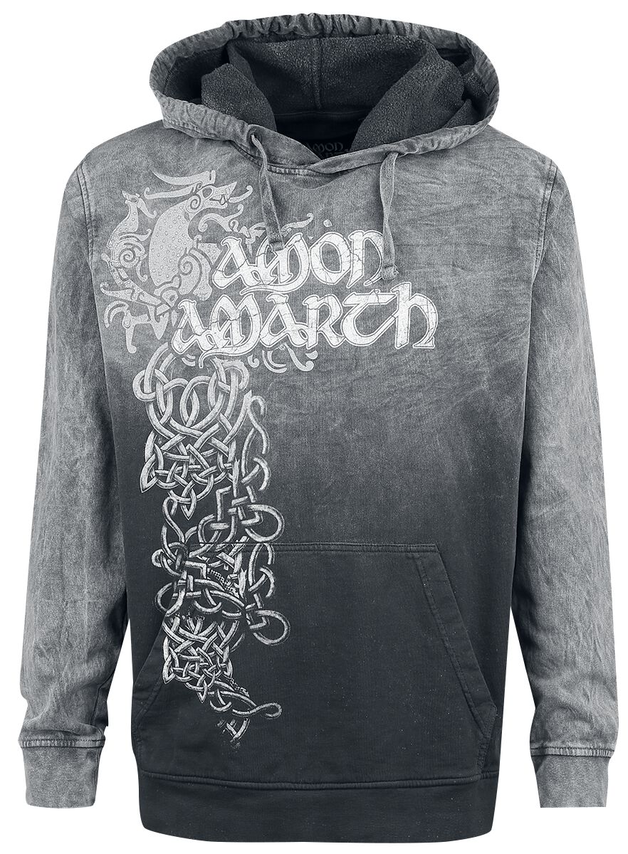 Amon Amarth Hooded sweater - Viking Horses - S to XXL - for Men - grey-black - 100% cotton Hooded sweaters & -jackets Band Merchandise