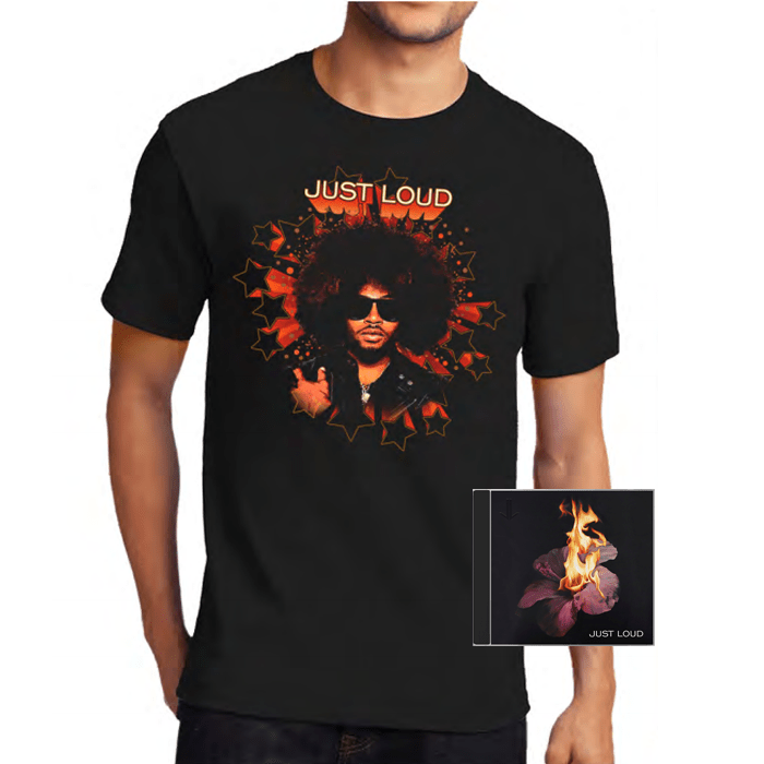 Just Loud - Just Loud CD & Face Print T-Shirt Bundle