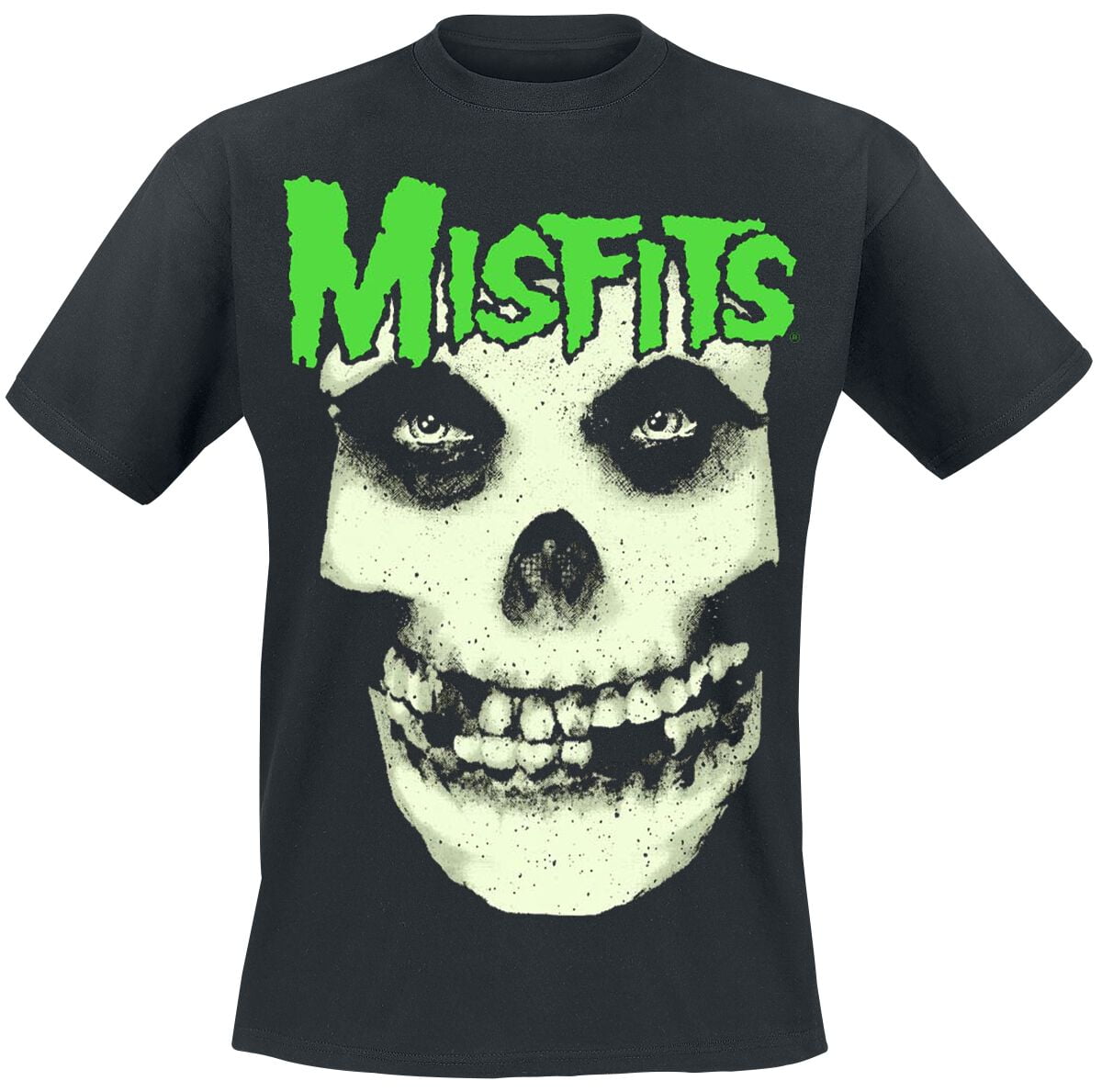 Misfits T-Shirt - Jarek Skull - S to XL - for Men - black - 100% cotton T-Shirts Band Merchandise