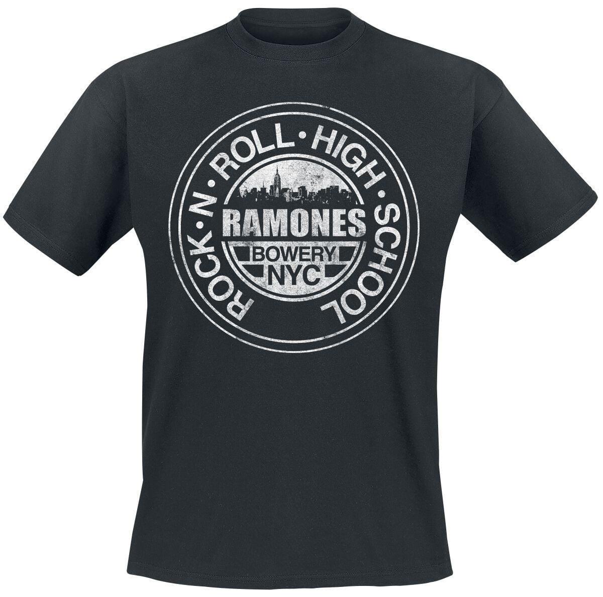 Ramones T-Shirt - Bowery NYC - M to 5XL - for Men - black - 100% cotton T-Shirts Band Merchandise