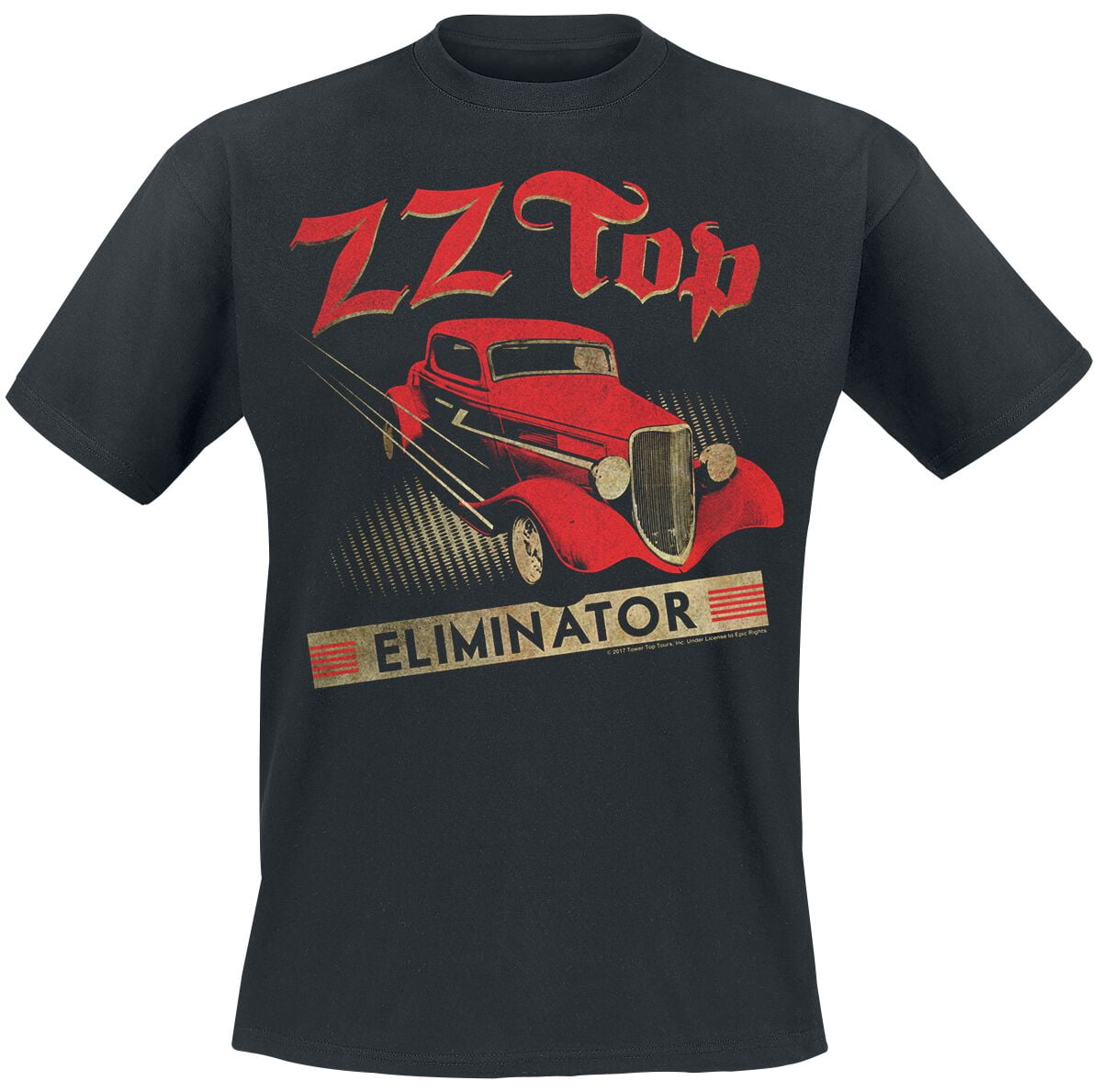 ZZ Top T-Shirt - Eliminator - S to XXL - for Men - black - 100% cotton T-Shirts Band Merchandise