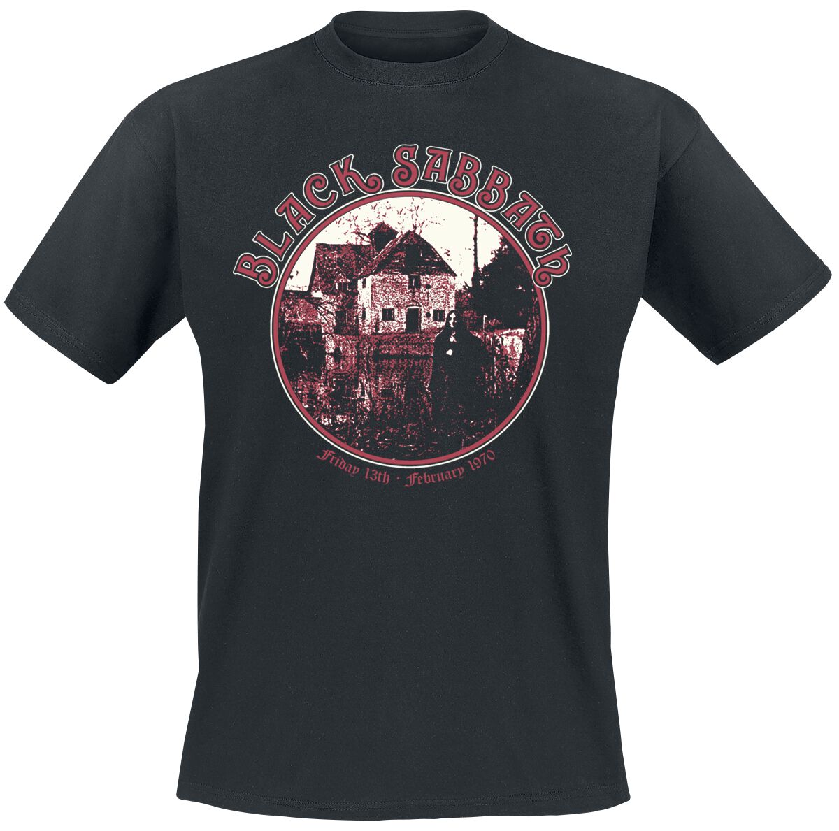 Black Sabbath T-Shirt - Anniversary House - S to XXL - for Men - black - 100% cotton T-Shirts Band Merchandise