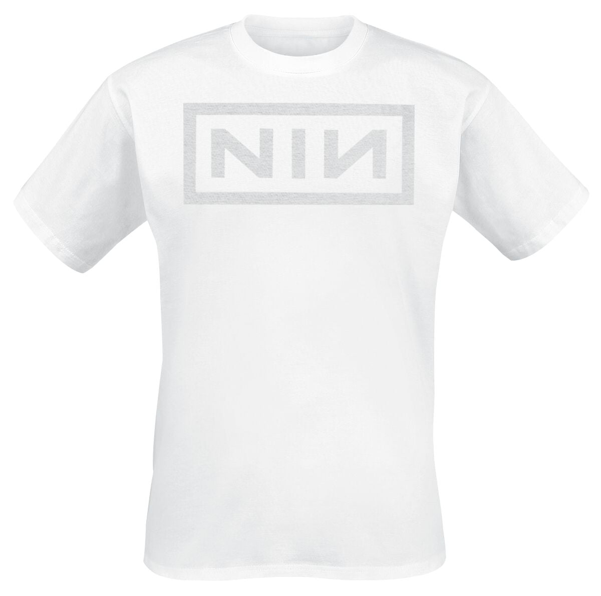 Nine Inch Nails T-Shirt - Classic Logo - S to XXL - for Men - white - 100% cotton T-Shirts Band Merchandise