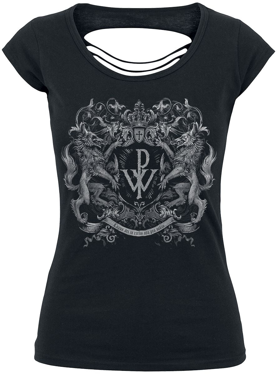 Powerwolf T-Shirt - Crest - L to XL - for Women - black - 100% cotton T-Shirts Band Merchandise