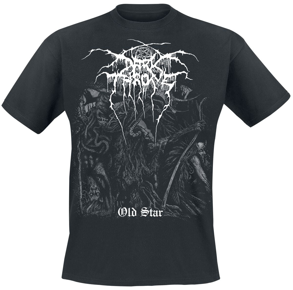 Darkthrone T-Shirt - Old Star - L to XXL - for Men - black - 100% cotton T-Shirts Band Merchandise