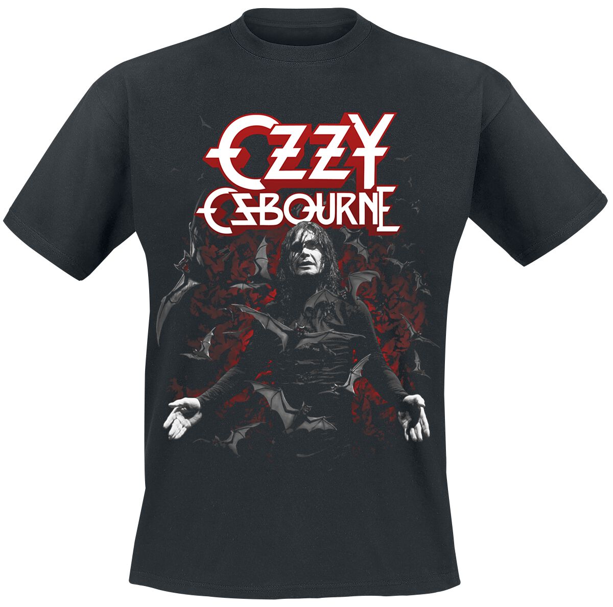 Ozzy Osbourne T-Shirt - Bats - M to XXL - for Men - black - 100% cotton T-Shirts Band Merchandise