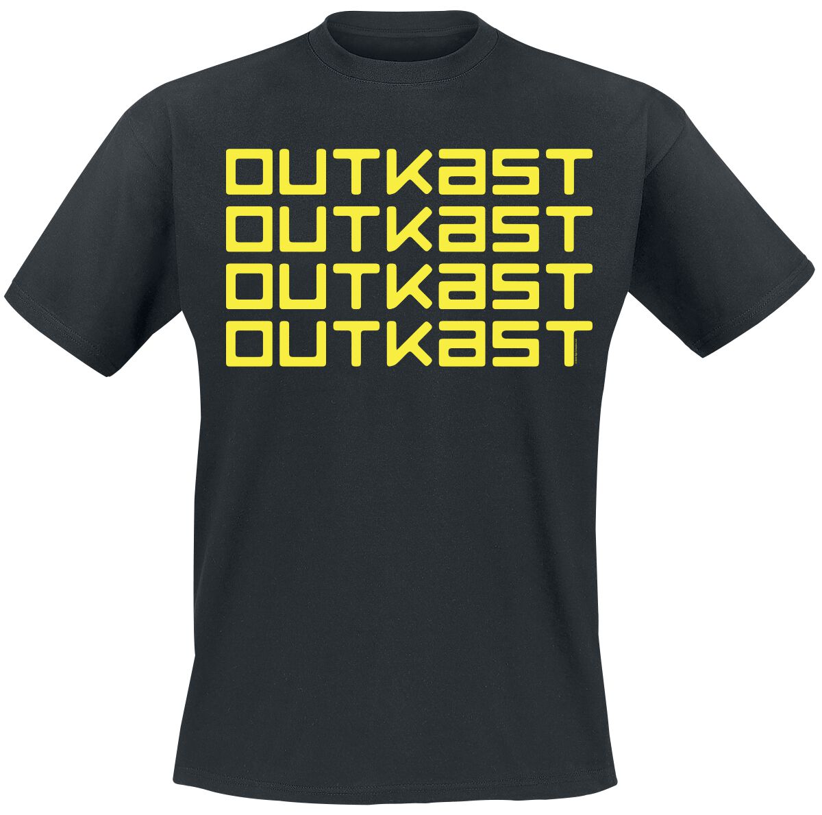 OutKast T-Shirt - Logo Repeat - S to XL - for Men - black - 100% cotton T-Shirts Band Merchandise