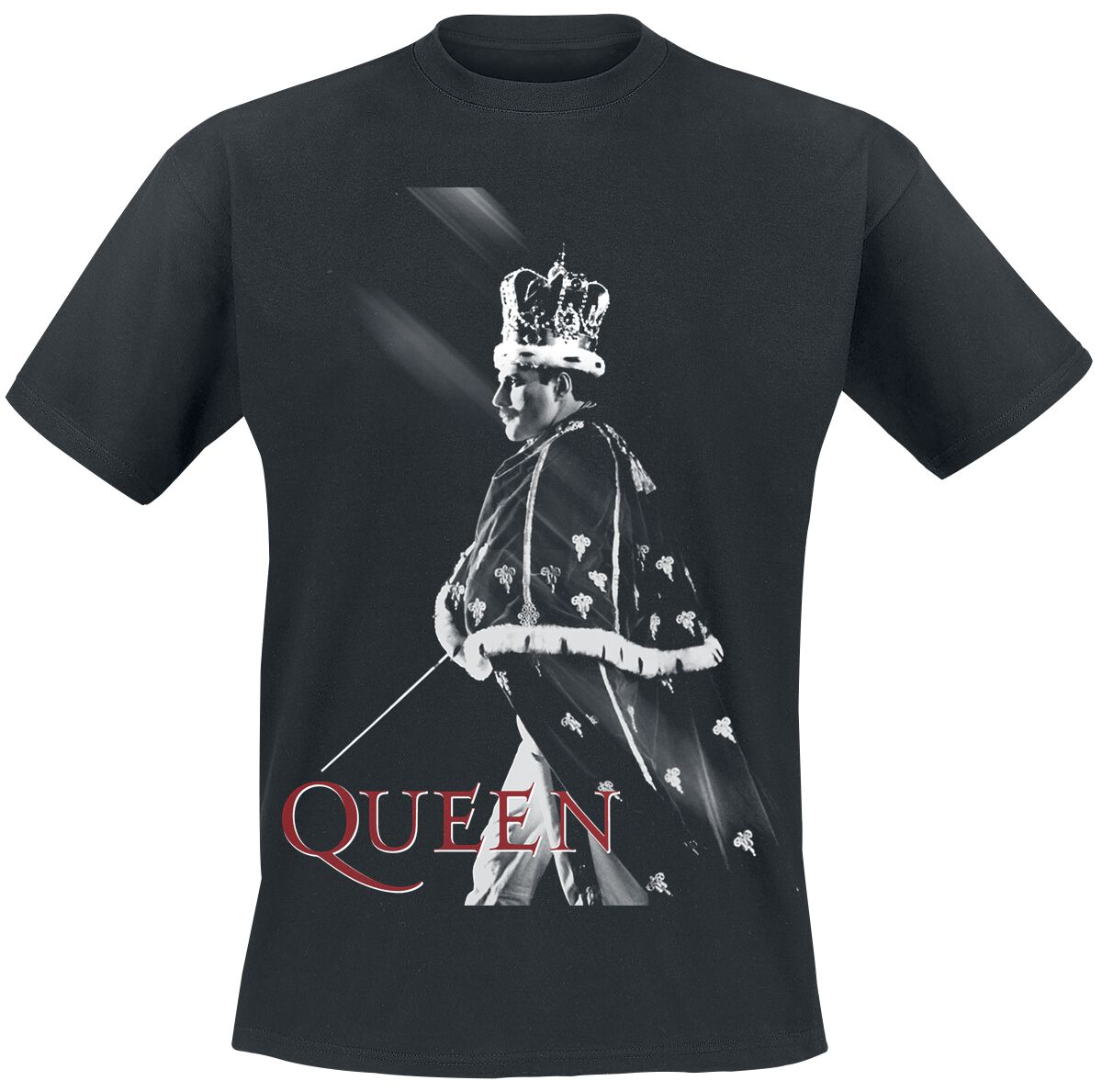 Queen T-Shirt - Streaks Of Light - S to XL - for Men - black - 100% cotton T-Shirts Band Merchandise