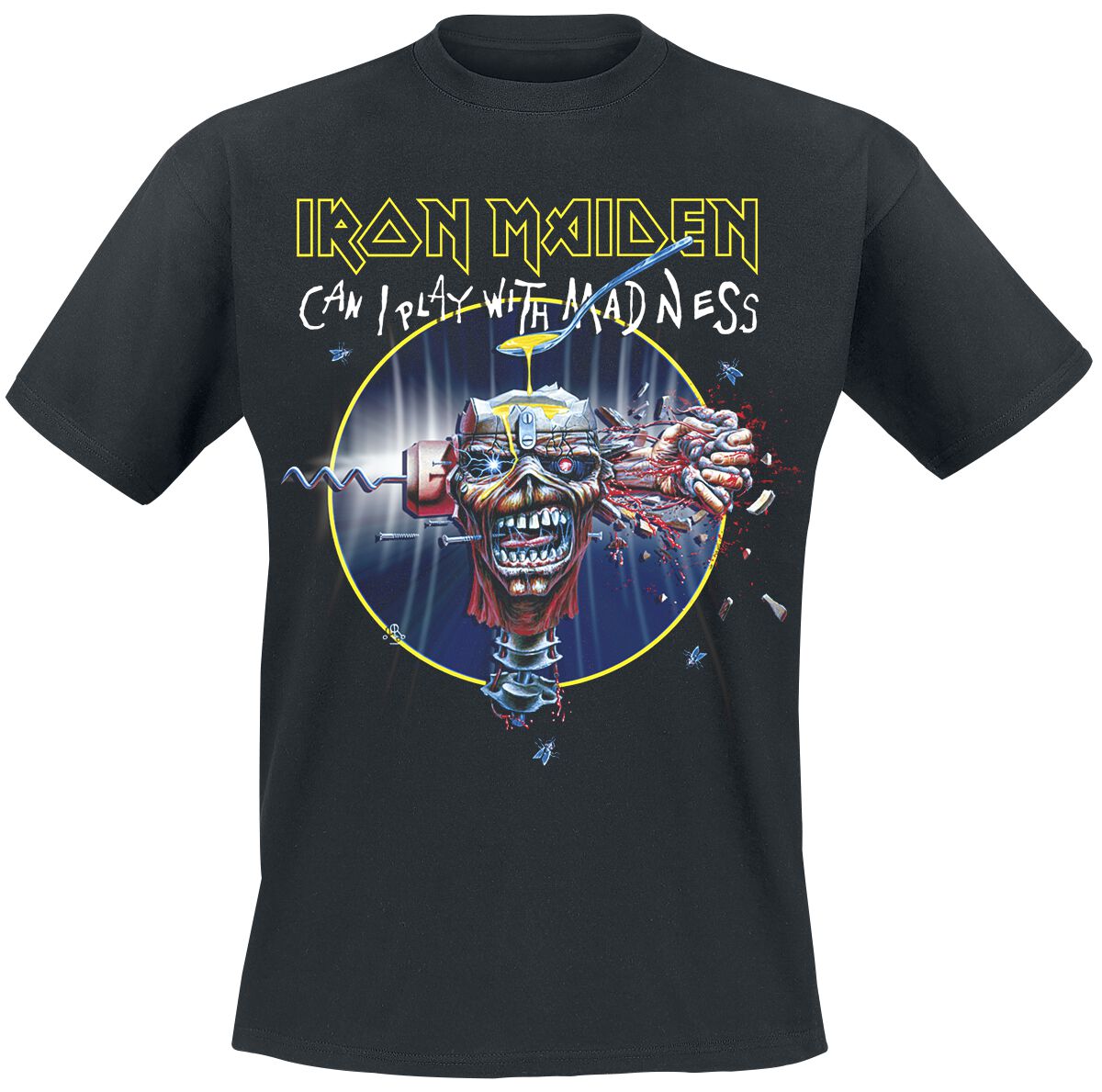 Iron Maiden T-Shirt - Can I Play With Madness - S to XXL - for Men - black - 100% cotton T-Shirts Band Merchandise