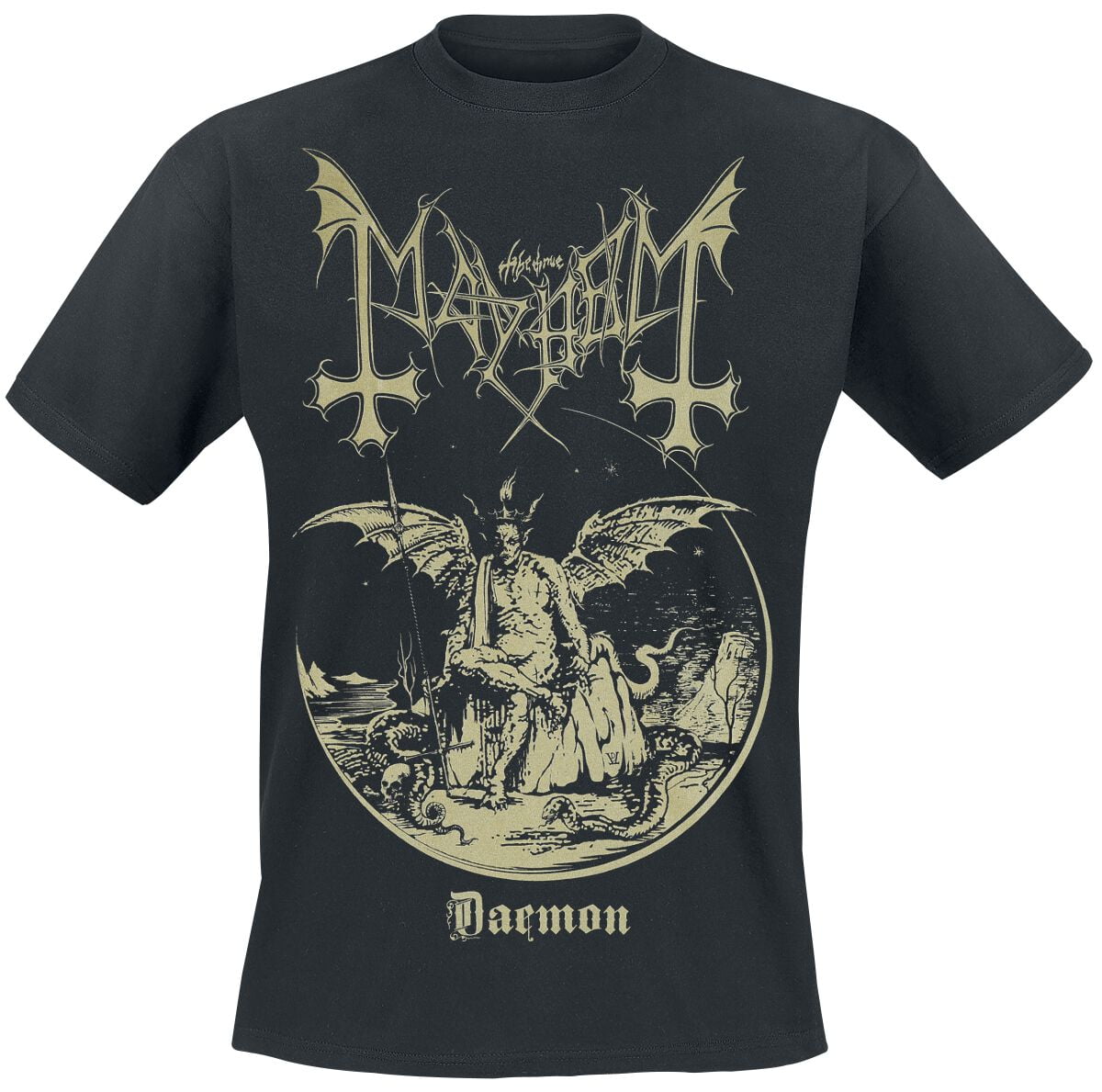 Mayhem T-Shirt - Daemon - M to XXL - for Men - black - 100% cotton T-Shirts Band Merchandise