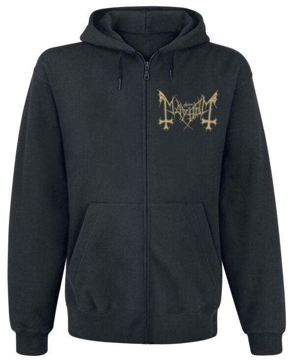 Mayhem Hooded zip - Daemon - M to XXL - for Men - black - 80% cotton, 20% polyester Hooded sweaters & -jackets Band Merchandise - Image 1