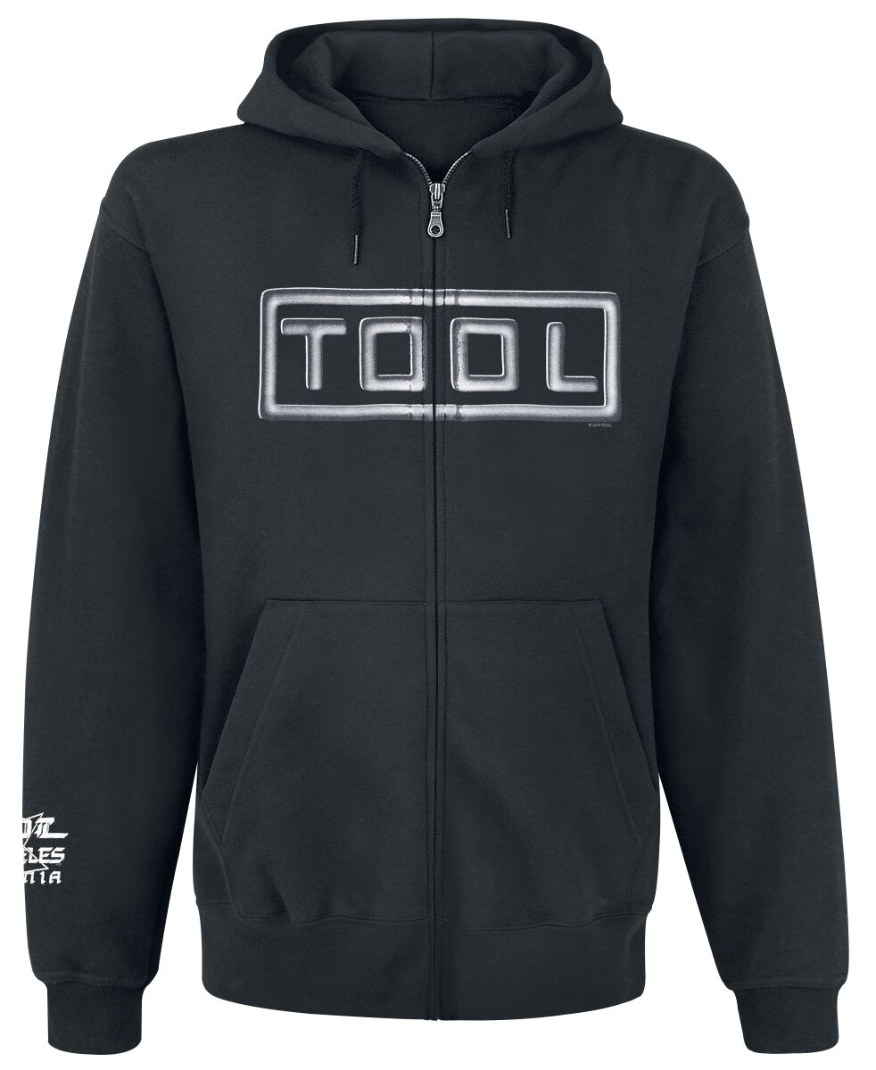 Tool Hooded zip - Spiral Eye - S to XL - for Men - black - 80% cotton, 20% polyester Hooded sweaters & -jackets Band Merchandise