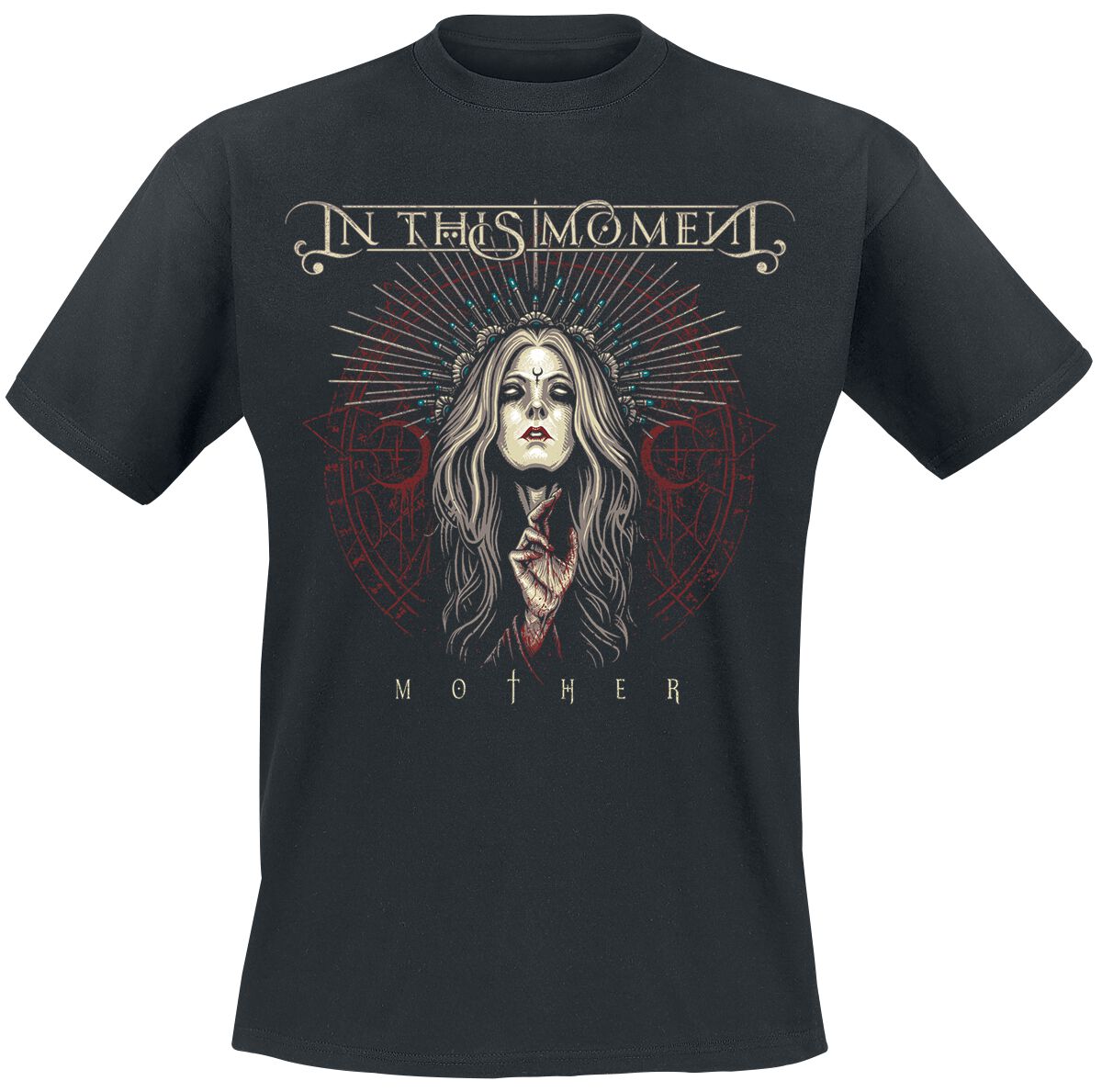 In This Moment T-Shirt - Occult Circle Cover - S to XL - for Men - black - 100% cotton T-Shirts Band Merchandise