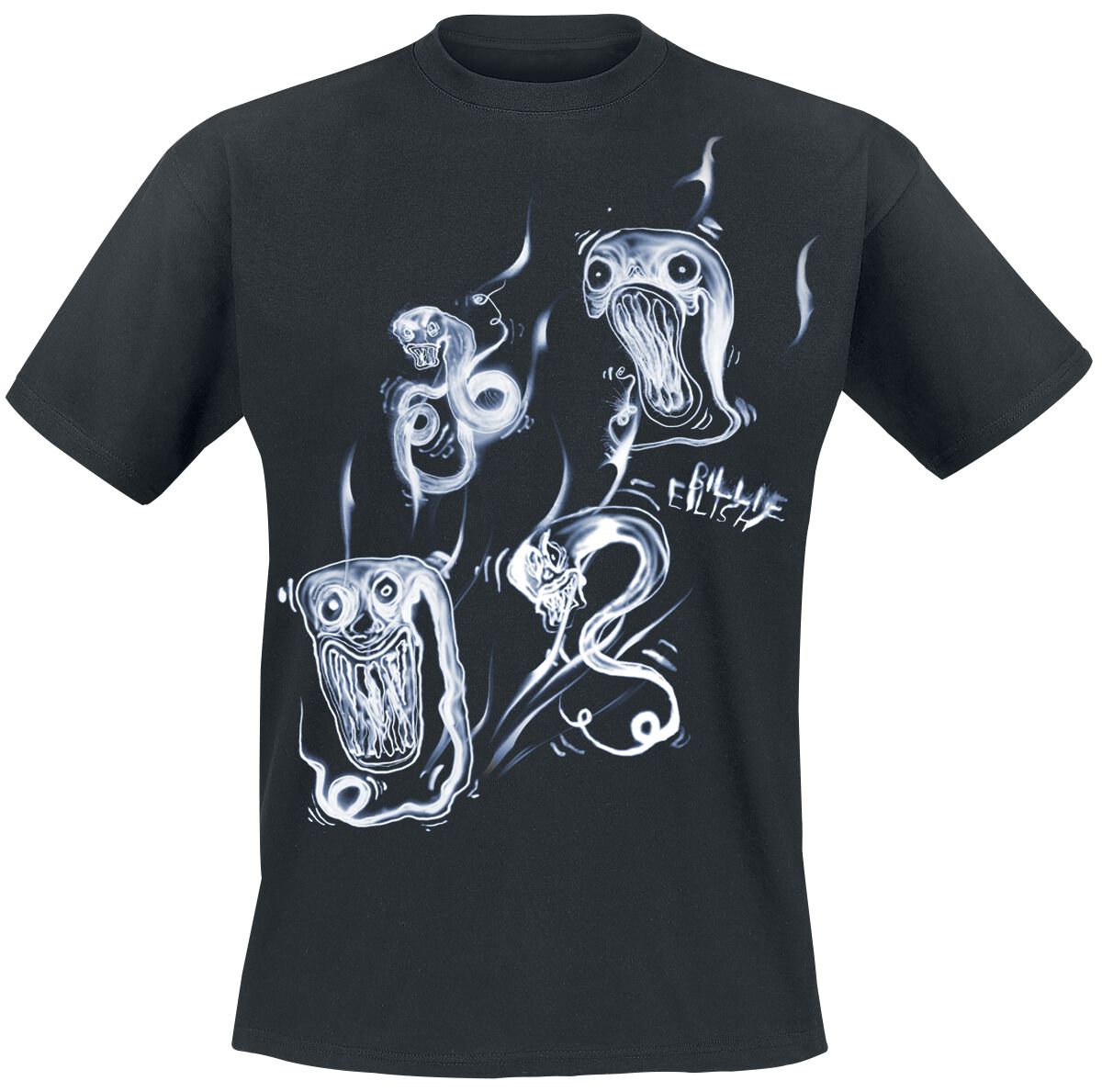 Billie Eilish T-Shirt - Ghoul Smoke - S to XXL - for Men - black - 100% cotton T-Shirts Band Merchandise