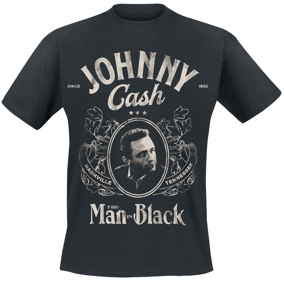 Johnny Cash T-Shirt - The Man In Black - L - for Men - black - 100% cotton T-Shirts Band Merchandise