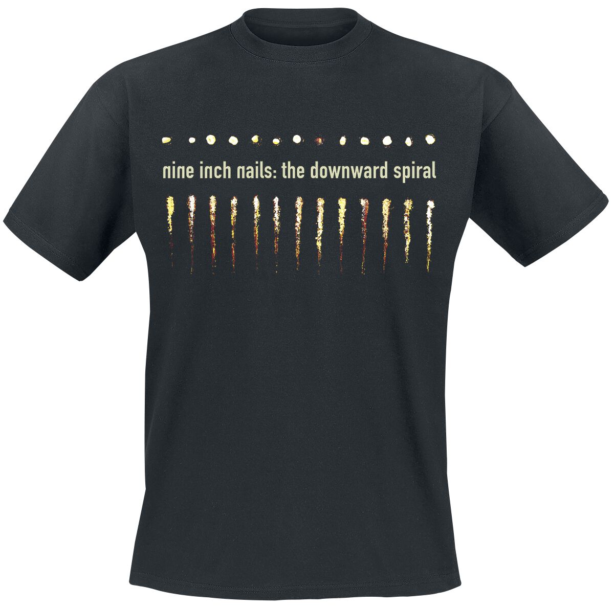 Nine Inch Nails T-Shirt - Downward Spiral - S to XXL - for Men - black - 100% cotton T-Shirts Band Merchandise