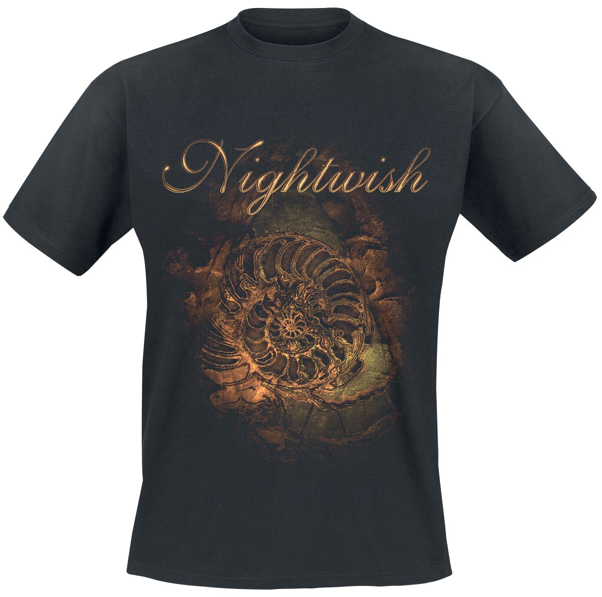 Nightwish T-Shirt - Ammonite - S to XL - for Men - black - 100% cotton T-Shirts Band Merchandise