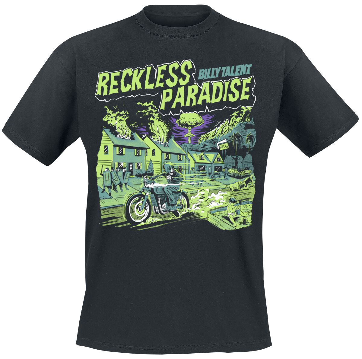 Billy Talent T-Shirt - Reckless Paradise - S to XXL - for Men - black - 100% cotton T-Shirts Band Merchandise