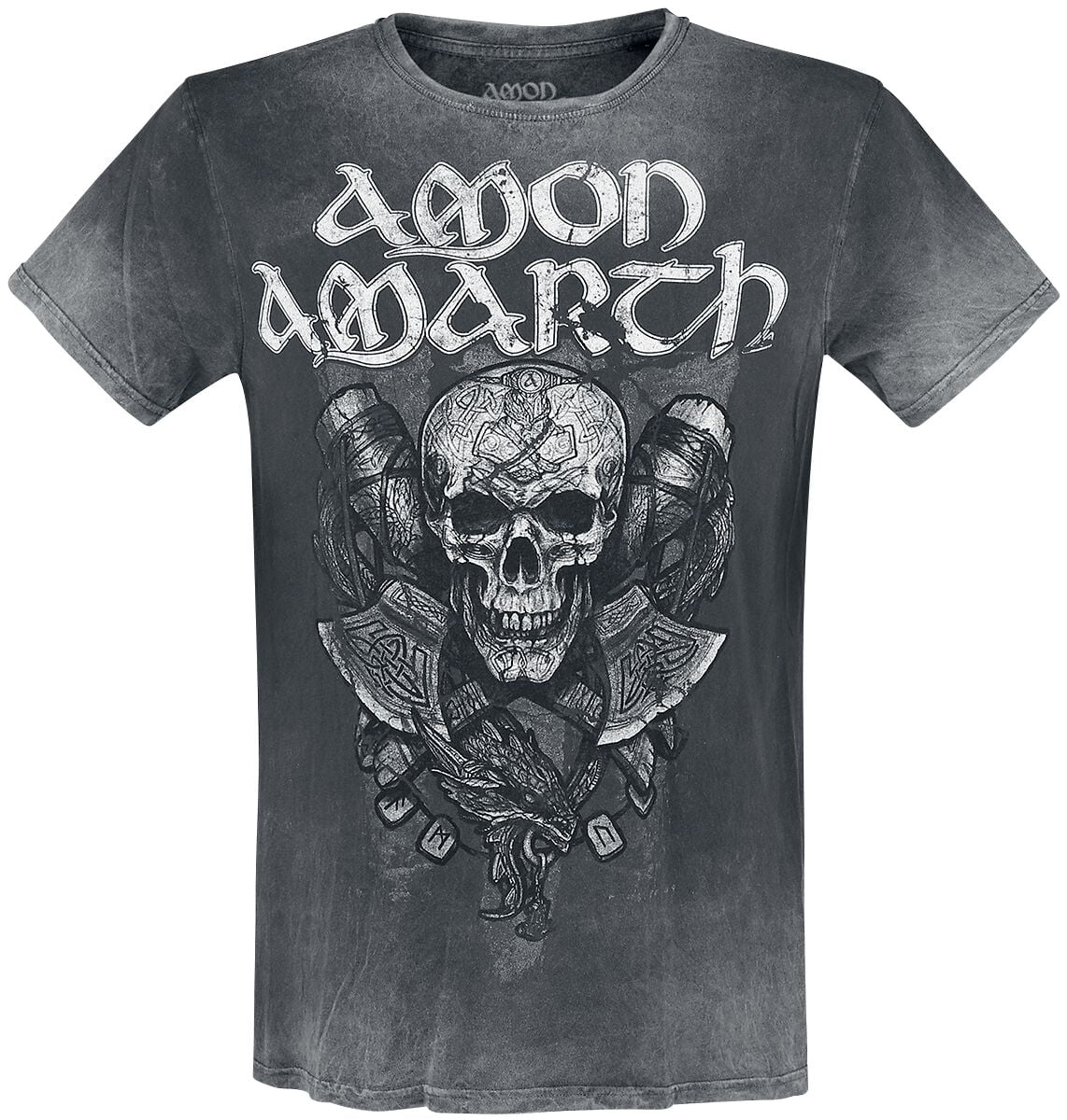 Amon Amarth T-Shirt - Carved Skull - S to 4XL - for Men - dark grey - 100% cotton T-Shirts Band Merchandise