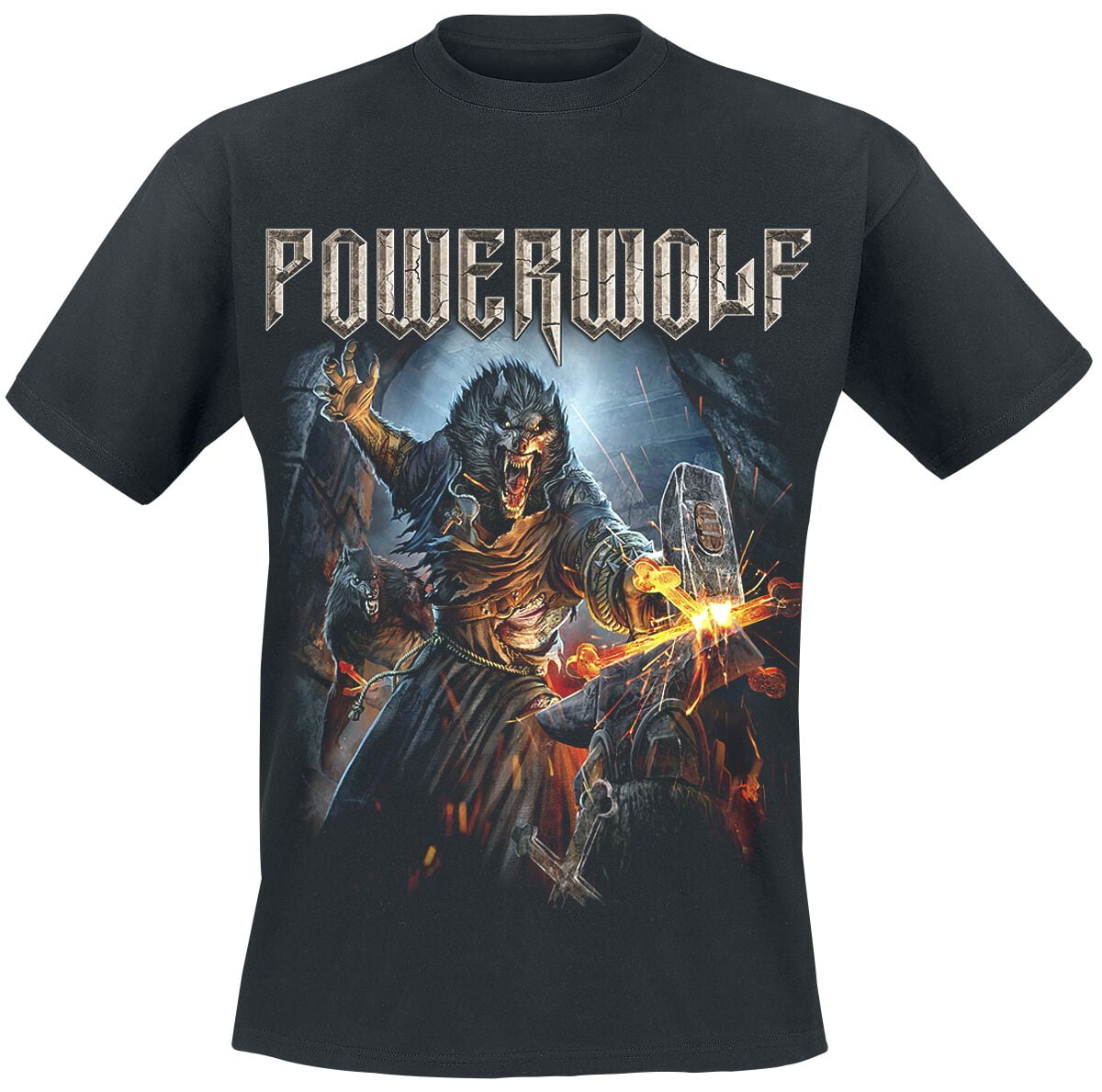 Powerwolf T-Shirt - Incense And Iron - L to XXL - for Men - black - 100% cotton T-Shirts Band Merchandise