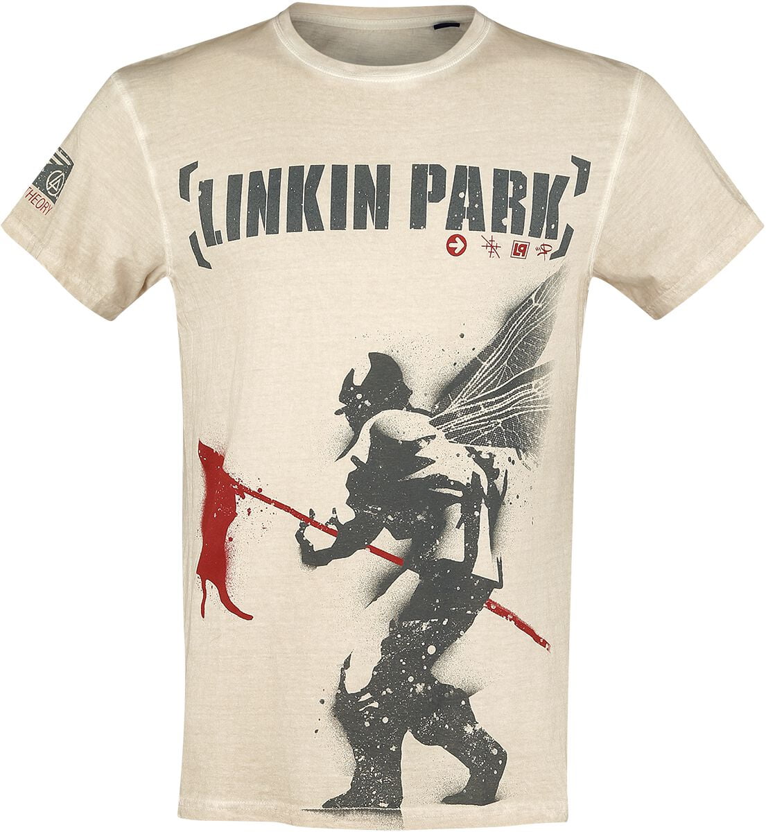 Linkin Park T-Shirt - Hybrid Theory - S to 4XL - for Men - off white - 100% cotton T-Shirts Band Merchandise