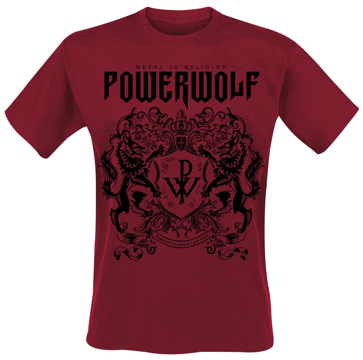 Powerwolf T-Shirt - Logo (red) - S to XXL - for Men - red - 100% cotton T-Shirts Band Merchandise