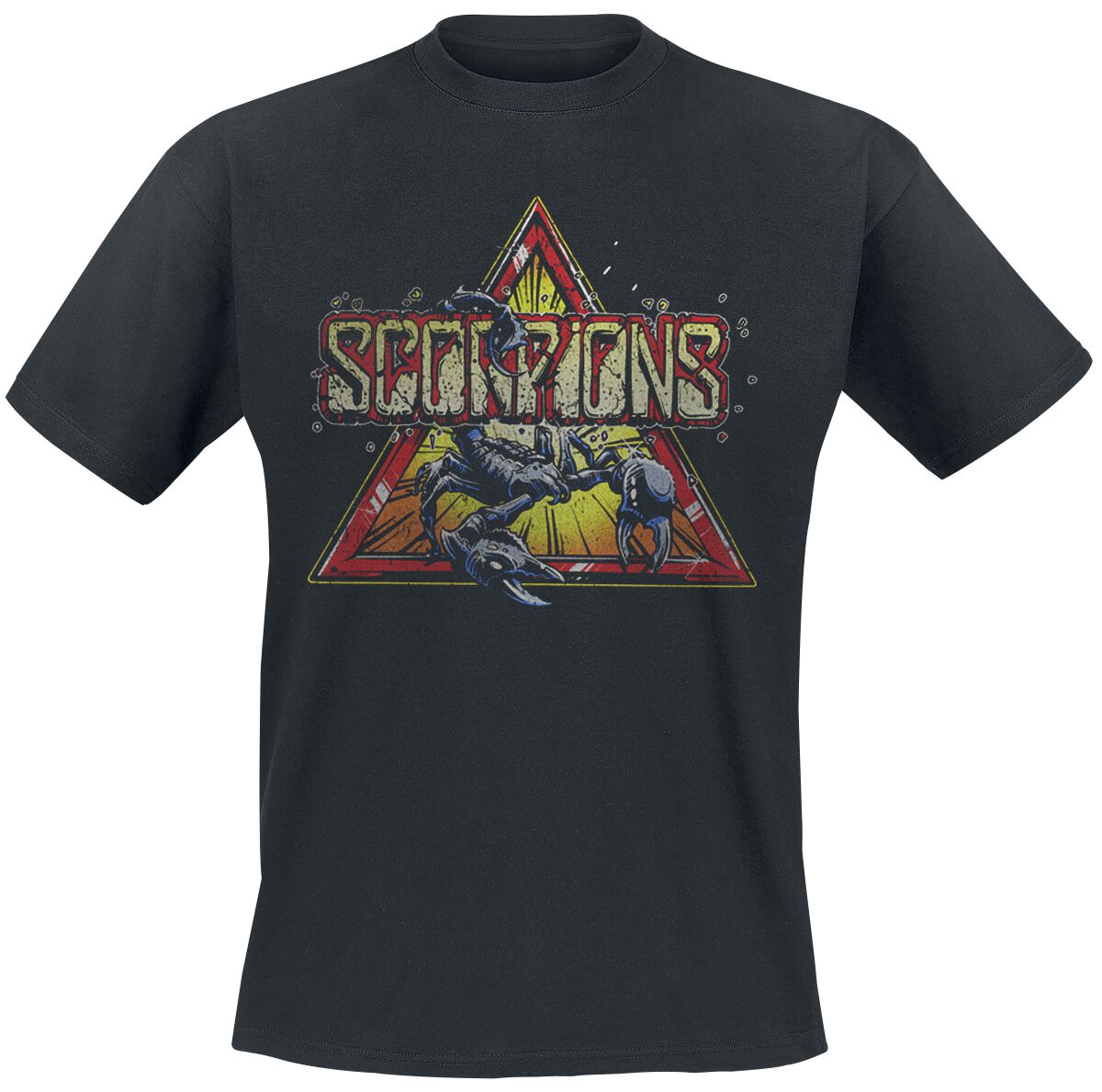 Scorpions T-Shirt - Triangle Scorpion - S to 3XL - for Men - black - 100% cotton T-Shirts Band Merchandise