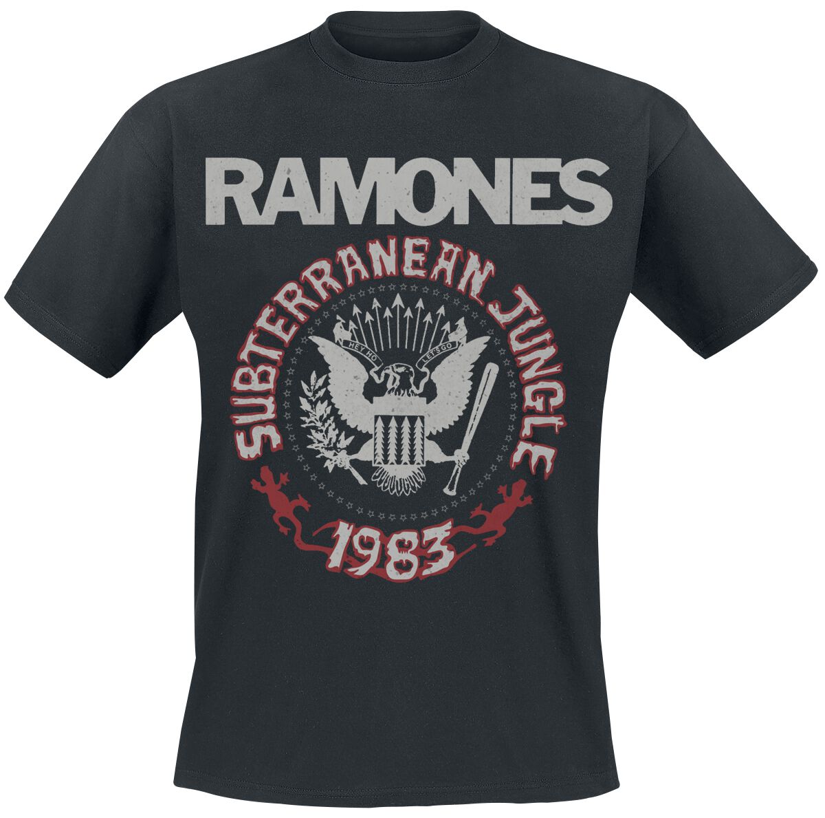 Ramones T-Shirt - Subterranean Jungle - S to XXL - for Men - black - 100% cotton T-Shirts Band Merchandise