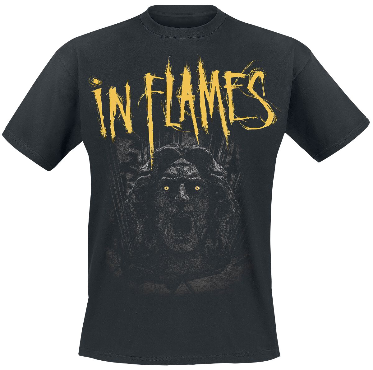 In Flames T-Shirt - Clayman We Trust - S to XXL - for Men - black - 100% cotton T-Shirts Band Merchandise