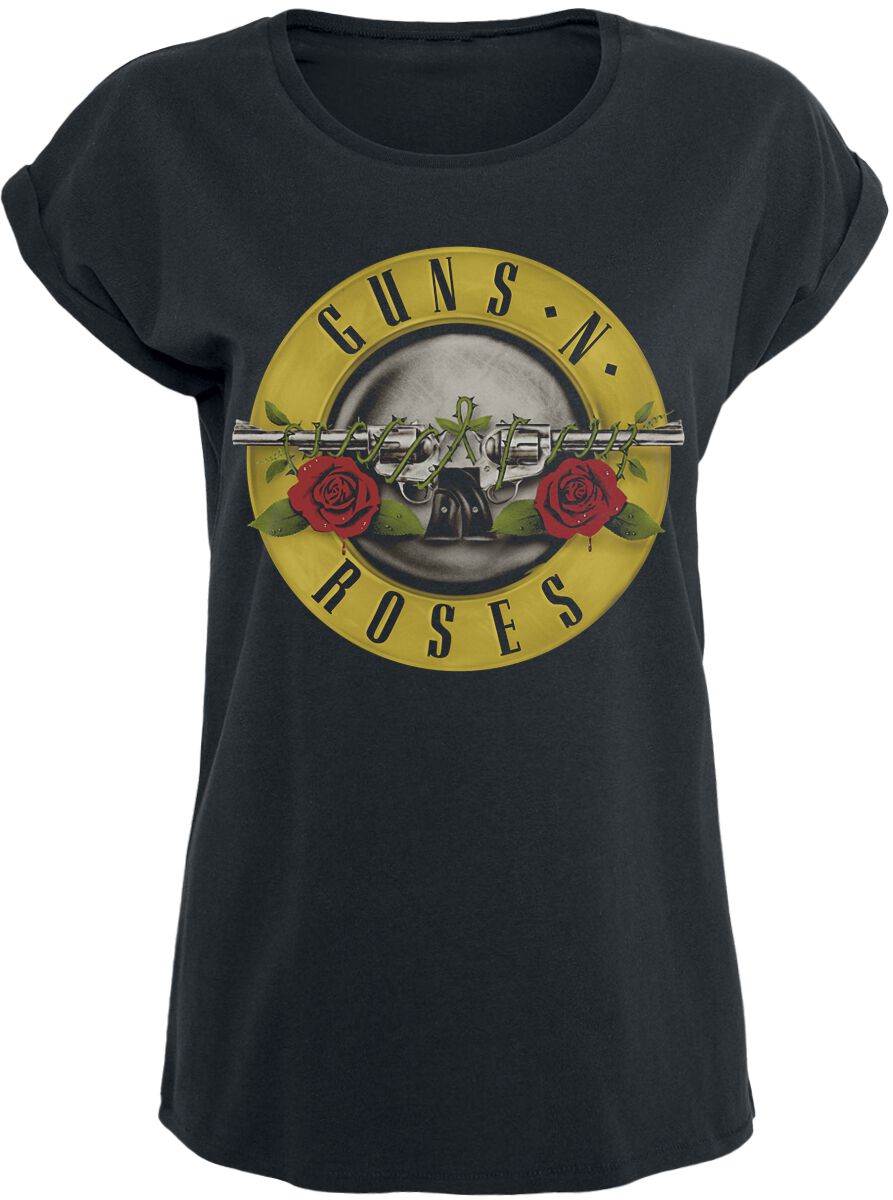 Guns N' Roses T-Shirt - Distressed Bullet - S to XXL - for Women - black - 100% cotton T-Shirts Band Merchandise