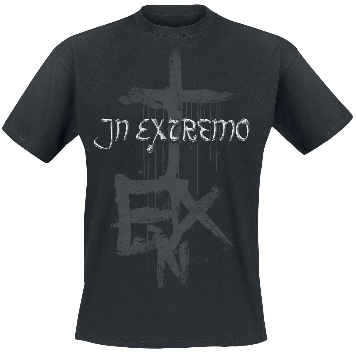 In Extremo T-Shirt - Schwarzkreuz - S to 3XL - for Men - black - 100% cotton T-Shirts Band Merchandise