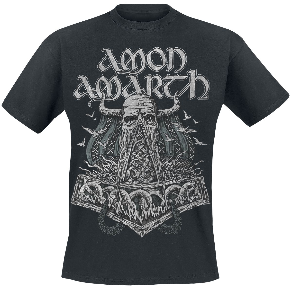 Amon Amarth T-Shirt - Skullship - S to 5XL - for Men - black - 100% cotton T-Shirts Band Merchandise